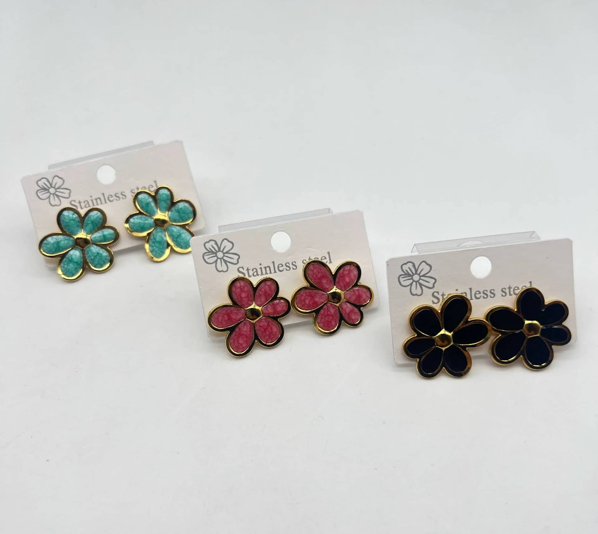 Boucles d'oreilles en acier inoxydable